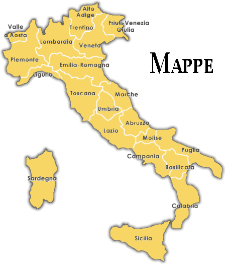 Mappa Italia: clicca su una regione