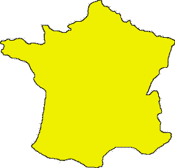 France 98, cartina della Francia