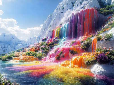 La magia di una cascata